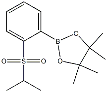 2-(2-(isopropylsulfonyl)phenyl)-4,4,5,5-tetramethyl-1,3,2-dioxaborolane 结构式