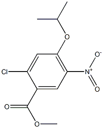 methyl 2-chloro-4-isopropoxy-5-nitrobenzoate 结构式
