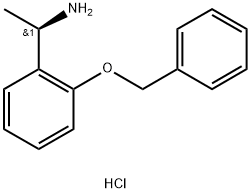 (1R)-1-[2-(苄氧基)苯基]乙-1-胺盐酸盐 结构式