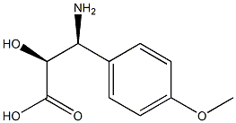 (2S,3S)-3-Amino-2-hydroxy-3-(4-methoxy-phenyl)-propionic     acid 结构式