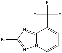 2-Bromo-8-trifluoromethyl-[1,2,4]triazolo[1,5-a]pyridine 结构式