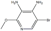 5-Bromo-2-methoxy-pyridine-3,4-diamine 结构式