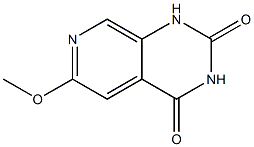 6-Methoxy-1H-pyrido[3,4-d]pyrimidine-2,4-dione 结构式