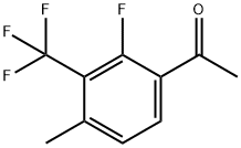 2'-Fluoro-4'-methyl-3'-(trifluoromethyl)acetophenone 结构式