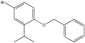 1-(benzyloxy)-4-bromo-2-isopropylbenzene 结构式