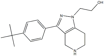 2-(3-(4-tert-butylphenyl)-4,5,6,7-tetrahydro-1H-pyrazolo[4,3-c]pyridin-1-yl)ethanol 结构式