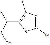 2-(5-bromo-3-methylthiophen-2-yl)propan-1-ol 结构式