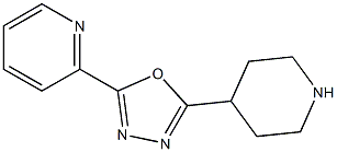 2-(piperidin-4-yl)-5-(pyridin-2-yl)-1,3,4-oxadiazole 结构式