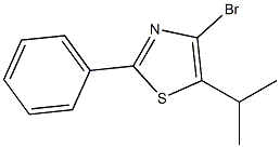 4-bromo-5-isopropyl-2-phenylthiazole 结构式