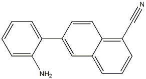 6-(2-aminophenyl)-1-naphthonitrile 结构式