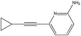 6-(cyclopropylethynyl)pyridin-2-amine 结构式