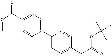 methyl 4'-(2-tert-butoxy-2-oxoethyl)biphenyl-4-carboxylate 结构式