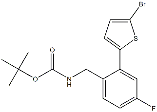 tert-butyl 2-(5-bromothiophen-2-yl)-4-fluorobenzylcarbamate 结构式