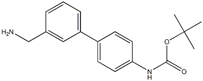 tert-butyl 3'-(aminomethyl)biphenyl-4-ylcarbamate 结构式
