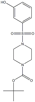 tert-butyl 4-(3-hydroxyphenylsulfonyl)piperazine-1-carboxylate 结构式