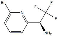 (S)-1-(6-bromopyridin-2-yl)-2,2,2-trifluoroethanamine 结构式