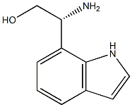 (R)-2-amino-2-(1H-indol-7-yl)ethanol 结构式