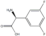 (S)-2-amino-2-(3,5-difluorophenyl)acetic acid 结构式