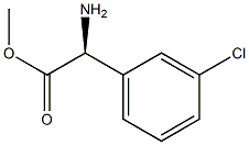 (S)-methyl 2-amino-2-(3-chlorophenyl)acetate 结构式