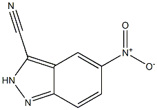 5-Nitro-2H-indazole-3-carbonitrile 结构式