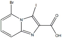 5-Bromo-3-iodo-imidazo[1,2-a]pyridine-2-carboxylic acid 结构式