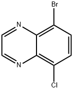 5-溴-8-氯喹喔啉 结构式