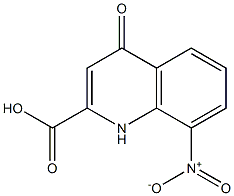 8-Nitro-4-oxo-1,4-dihydro-quinoline-2-carboxylic acid 结构式
