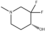 (R)-3,3-二氟-1-甲基哌啶-4-醇 结构式