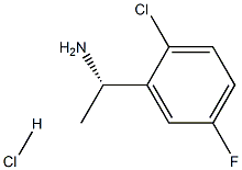 (S)-1-(2-chloro-5-fluorophenyl)ethanamine hydrochloride 结构式