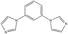 1,3-二(咪唑基)苯 结构式