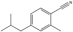 4-isobutyl-2-methylbenzonitrile 结构式