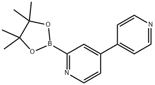 4,4'-联吡啶]-2-硼酸频哪醇酯 结构式