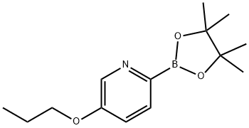 3-羟基-2,3-二甲基丁-2-基氢(5-丙氧基吡啶-2-基)硼酸酯 结构式