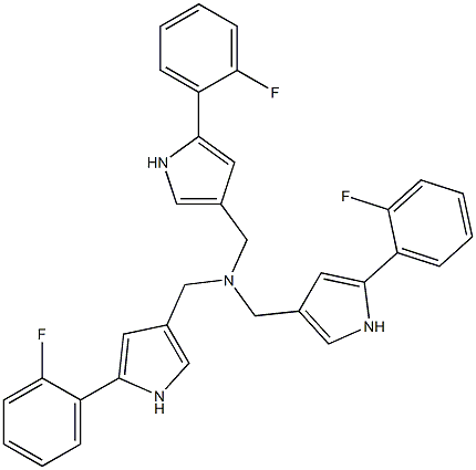 tris((5-(2-fluorophenyl)-1H-pyrrol-3-yl)methyl)amine 结构式