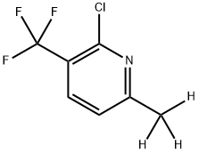 2-Chloro-3-(trifluoromethyl)-6-(methyl-d3)-pyridine 结构式