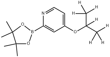 4-(iso-Propoxy-d7)-pyridine-2-boronic acid pinacol ester 结构式