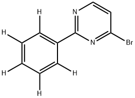 4-Bromo-2-(phenyl-d5)pyrimidine 结构式