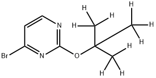 4-Bromo-2-(tert-butoxy-d9)-pyrimidine 结构式