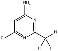 4-Chloro-6-amino-2-(methyl-d3)-pyrimidine 结构式