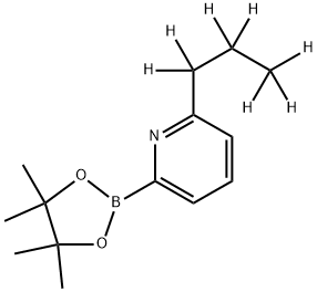 6-(n-Propyl-d7)-pyridine-2-boronic acid pinacol ester 结构式