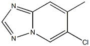 6-氯-7-甲基-[1,2,4]三唑并[1,5-A]吡啶 结构式