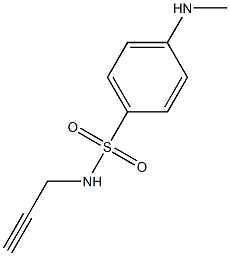 4-(甲基氨基)-N-(丙-2-炔-1-基)苯磺酰胺 结构式