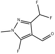 3-(二氟甲基)-5-氟-1-甲基-1H-吡唑-4-甲醛 结构式