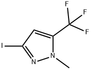 3-碘-1-甲基-5-(三氟甲基)-1H-吡唑 结构式