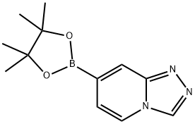 7-(4,4,5,5-四甲基-1,3,2-二氧杂硼烷-2-基)-[1,2,4]三唑并[4,3-A]吡啶 结构式