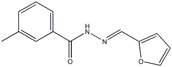 N'-(2-furylmethylene)-3-methylbenzohydrazide 结构式