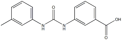 3-(3-(m-tolyl)ureido)benzoic acid 结构式