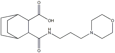 3-((3-morpholinopropyl)carbamoyl)bicyclo[2.2.2]octane-2-carboxylic acid 结构式