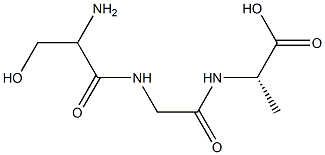 Alanine,  N-(N-DL-serylglycyl)-,  DL-  (6CI) 结构式