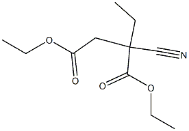 Succinic acid, 2-cyano-2-ethyl-, diethyl ester (6CI) 结构式